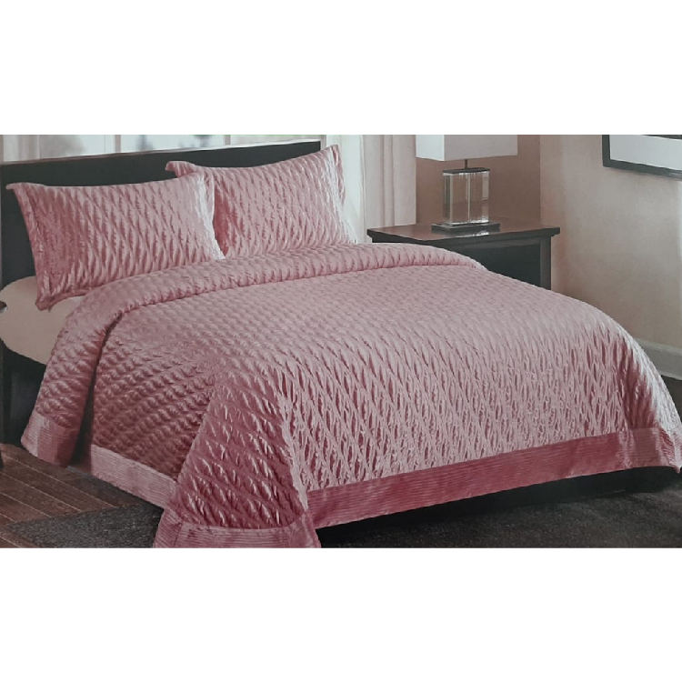 Bedspread 2 Pcs Set, Single Size, Color Lilac, NSN-BSP-VLN-S-Y6